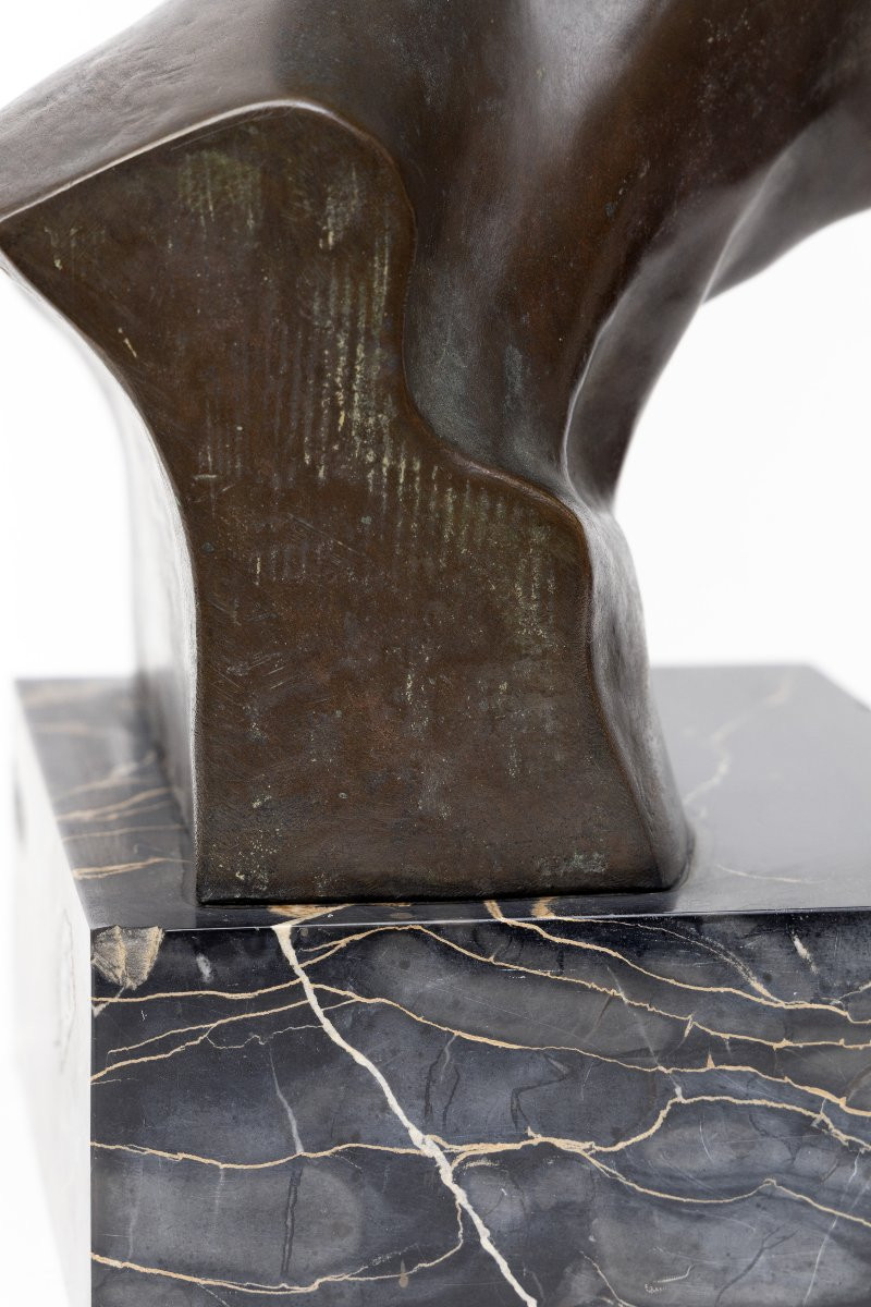 MARQUET Alix – Tête de Faune – Bronze - Vers 1914 - Signé -photo-6