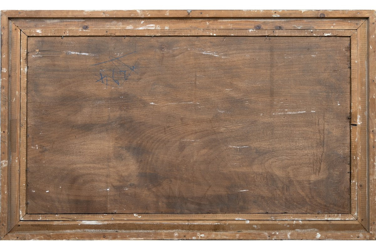 Gustave VIDAL - Marine provençale - Huile sur panneau - Signée-photo-4