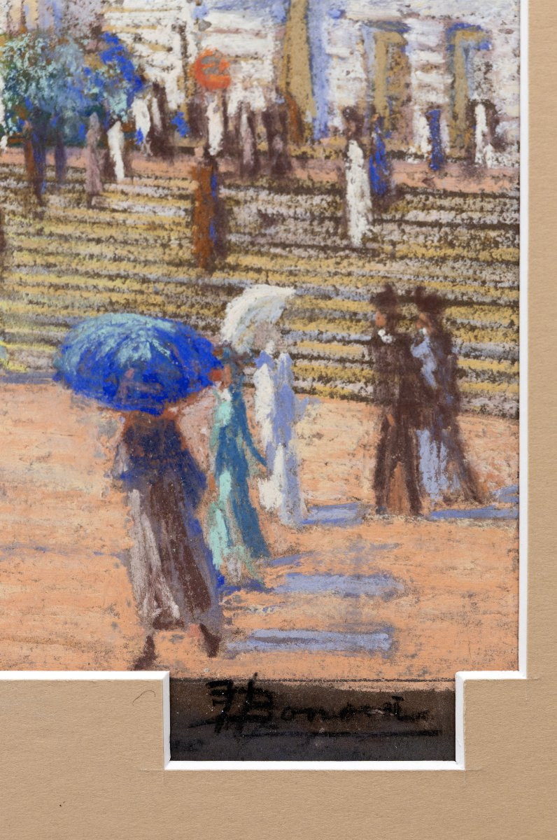 The Monte-carlo Casino In Monaco - Pastel - Early 20th Century - Signed-photo-3