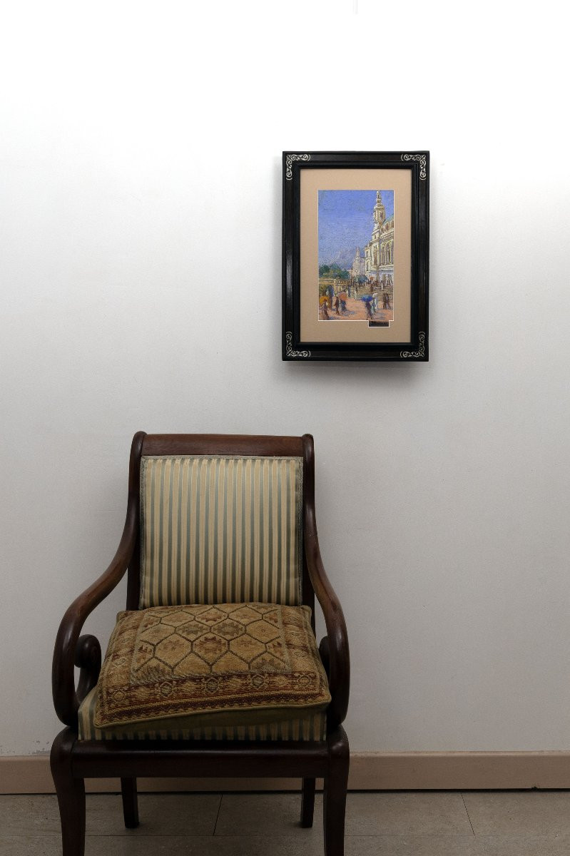 The Monte-carlo Casino In Monaco - Pastel - Early 20th Century - Signed-photo-6