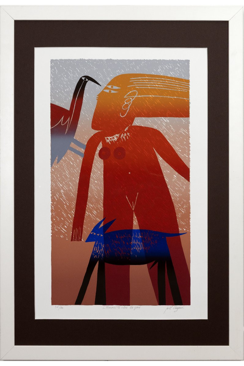 Joël Cazaux – Love Bursts Your Eyes – Serigraph – Signed-photo-2