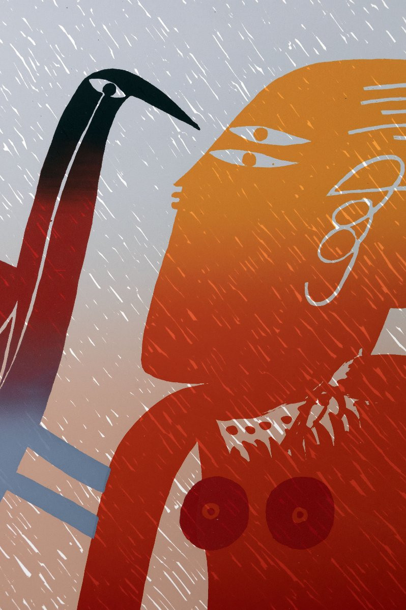 Joël Cazaux – Love Bursts Your Eyes – Serigraph – Signed-photo-2