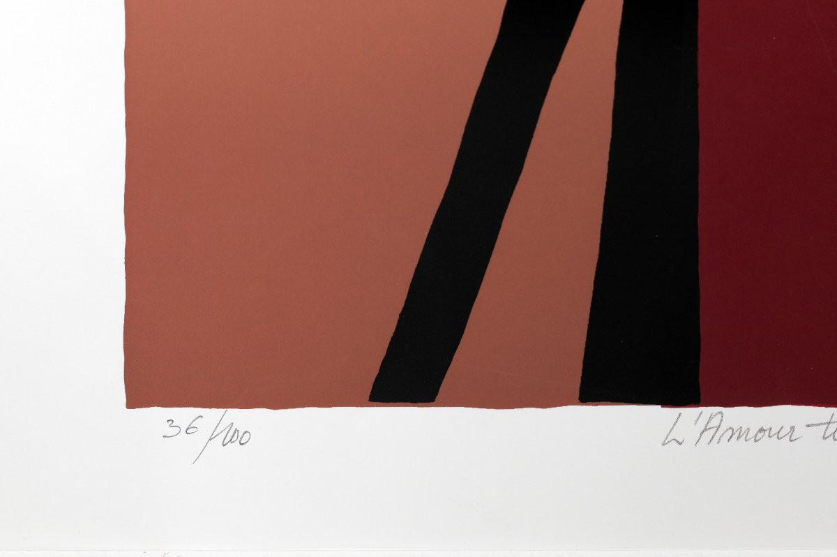 Joël Cazaux – Love Bursts Your Eyes – Serigraph – Signed-photo-5