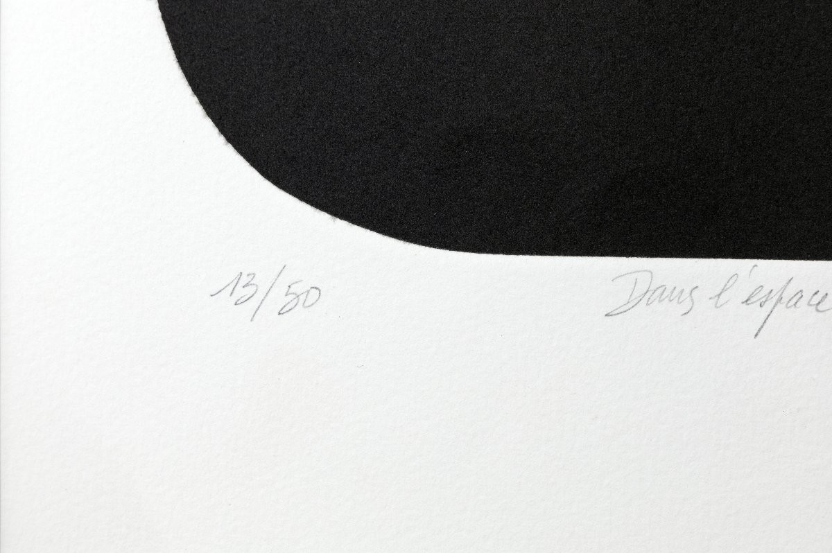 Joël CAZAUX – Dans l’espace blanc de l’invisible – Sérigraphie – Signée-photo-5