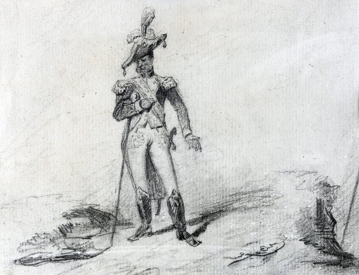 Edouard Detaille - Cavalier Du Second Hussard - Watercolor - Monogrammed - About 1890-photo-5