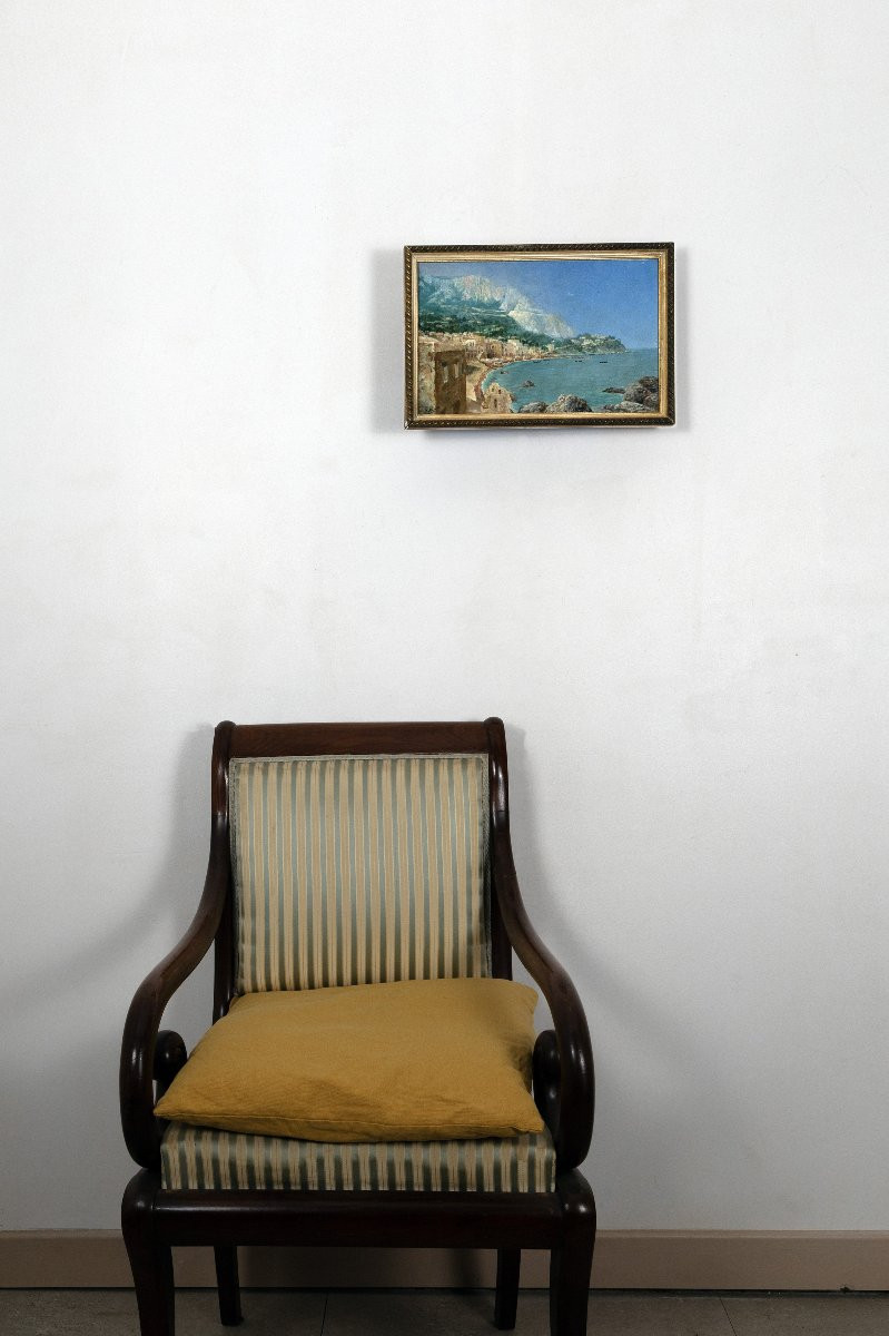 View Of The Bay Of Capri - Oil On Canvas - About 1880 - Signed-photo-6