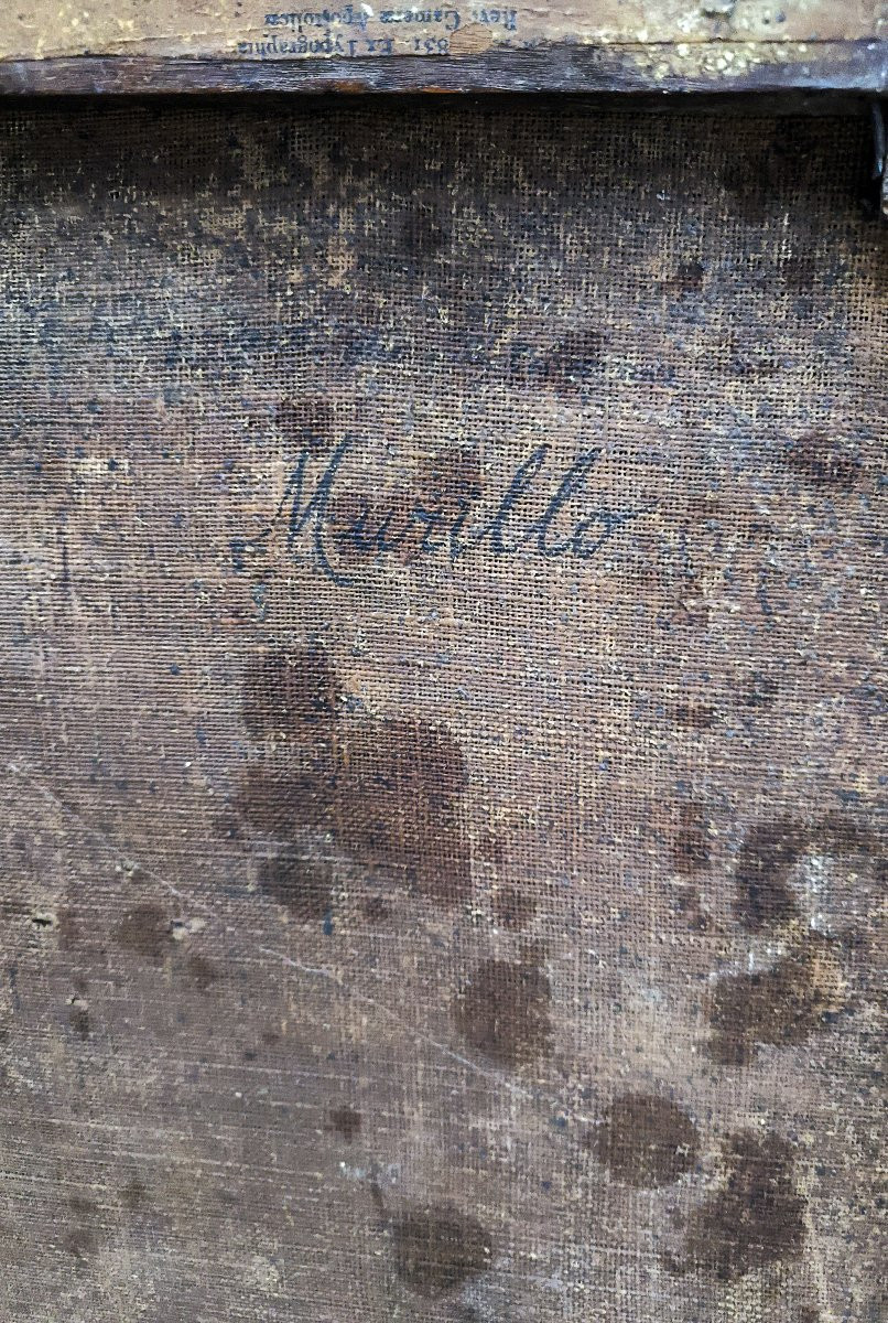 Cercle de Murillo - Saint Roch intercédant pour les pestiférés - Huile sur toile - fin XVIIe-photo-4