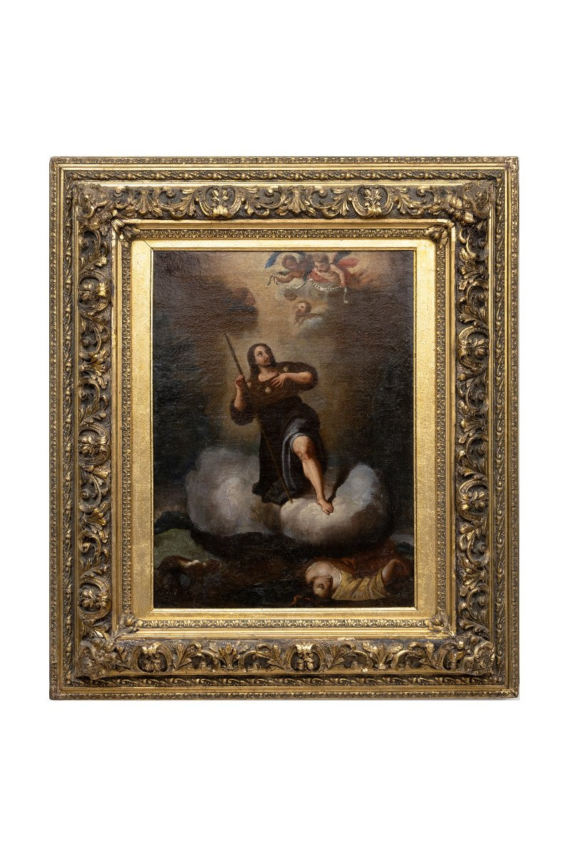 Cercle de Murillo - Saint Roch intercédant pour les pestiférés - Huile sur toile - fin XVIIe-photo-6