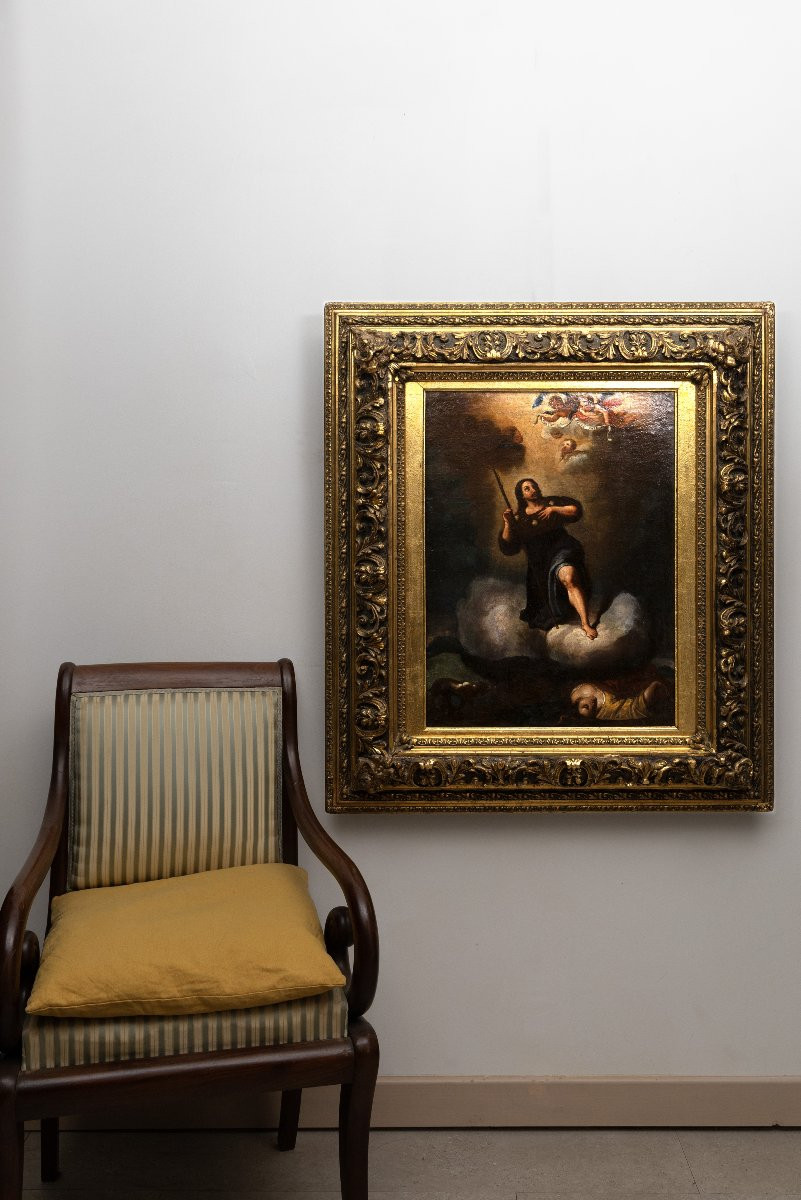 Cercle de Murillo - Saint Roch intercédant pour les pestiférés - Huile sur toile - fin XVIIe-photo-7