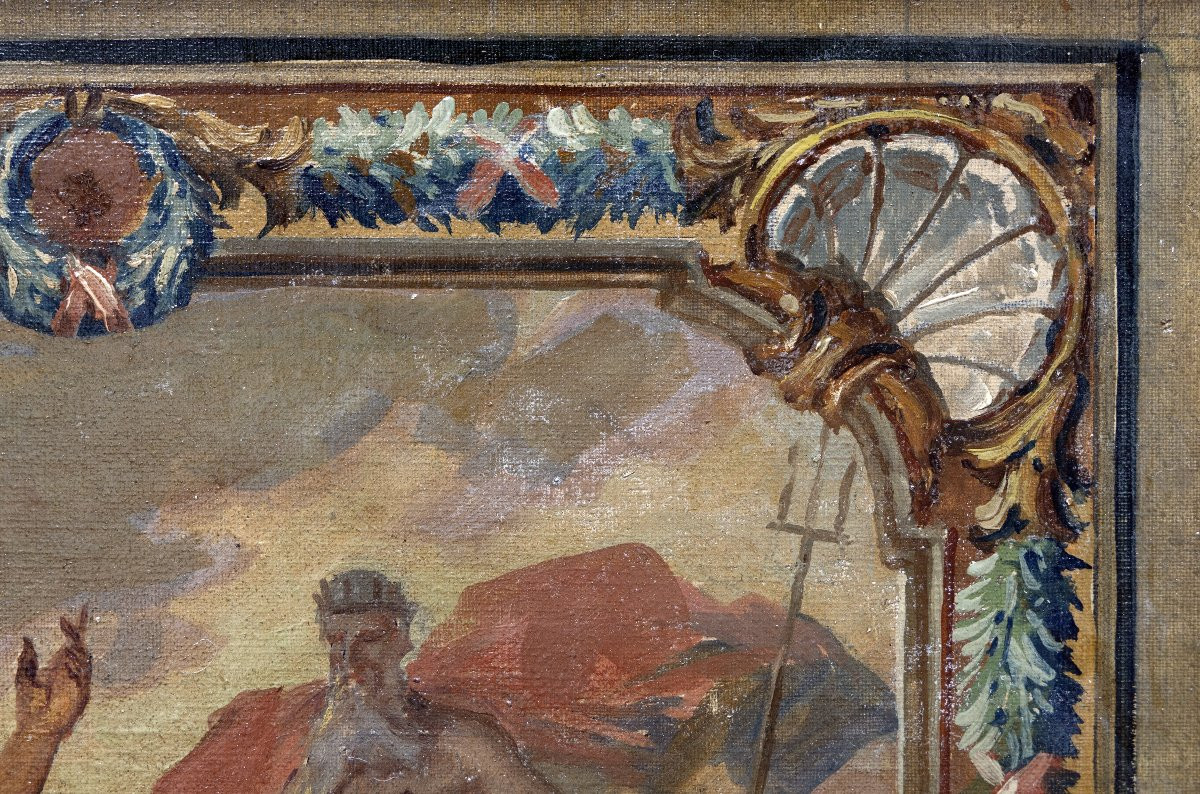 Enlèvement d’Amphitrite - Étude préparatoire pour une composition monumentale – Début XXe-photo-5