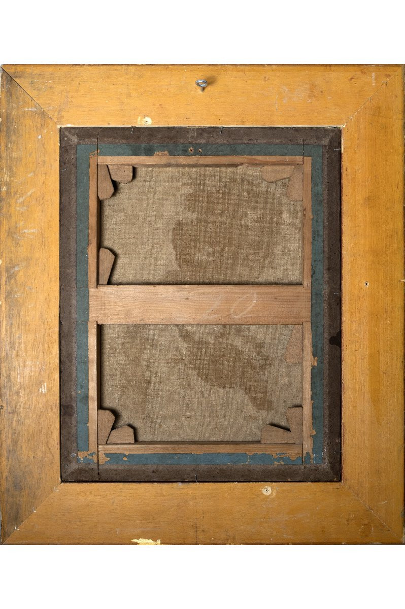 Portrait d’acteur en costume de scène – Huile sur toile – XIXe - Monogrammée-photo-4