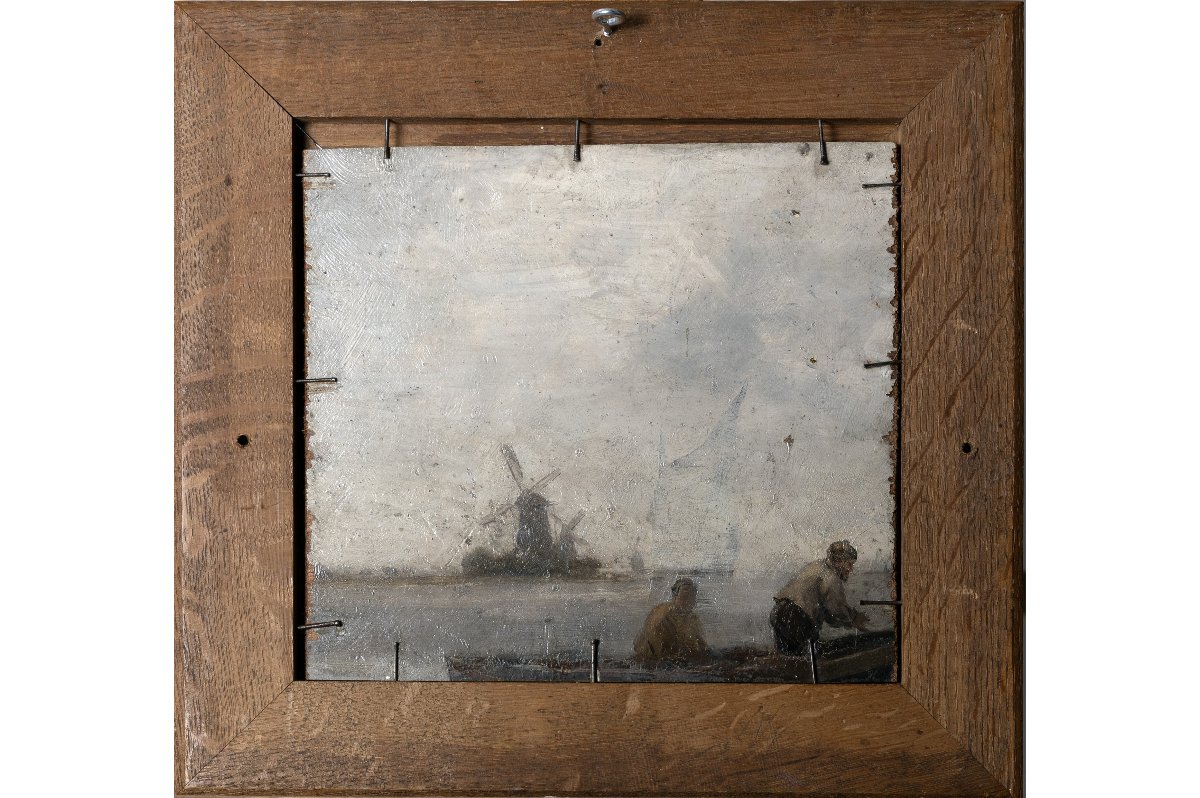 Alphonse STENGELIN – Tête de bovin – Huile sur panneau - Signée -photo-4