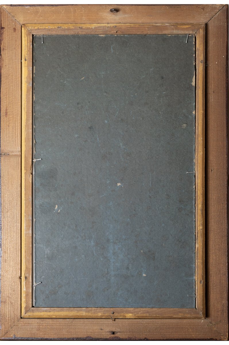 Élégante à l'ombrelle - Aquarelle - Vers 1880 - Signée-photo-4