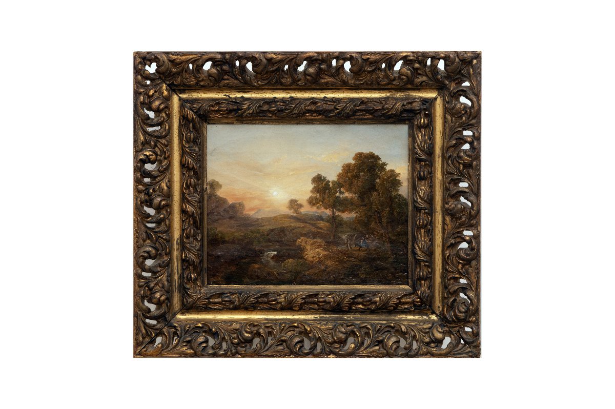 French Or Italian School - The Flight Into Egypt – Oil On Canvas – Late 18th Century-photo-5