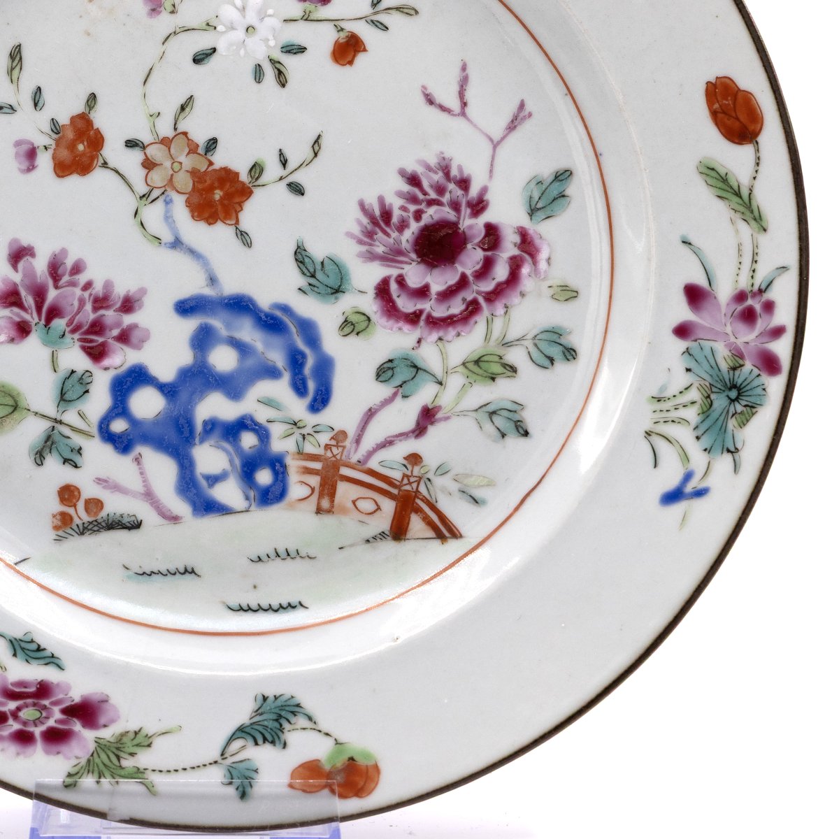 Compagnie Des Indes Porcelain Plate – Qianlong Period, China – 18th Century-photo-1