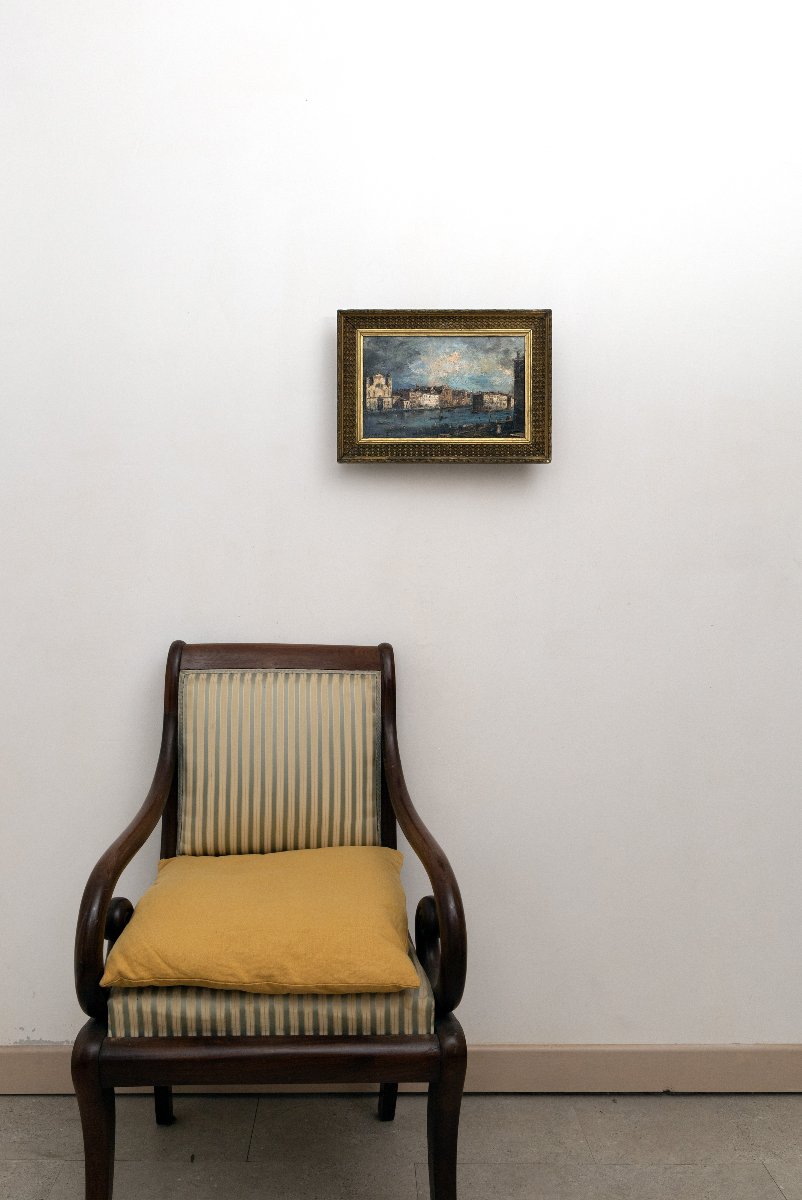 Venise sous un ciel d’orage – Huile sur panneau – Signée-photo-7