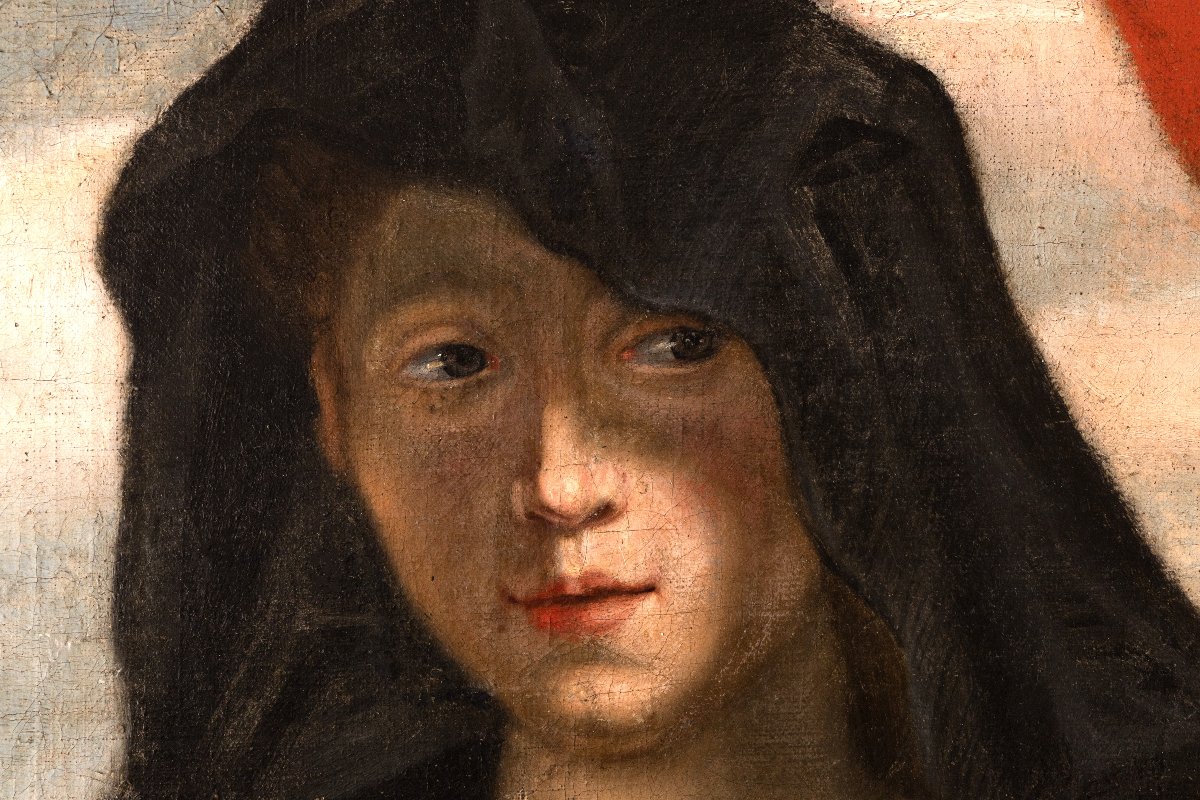 Atelier de Pierre Paul RUBENS – Marie-Madeleine renonçant aux richesses – Huile sur toile-photo-3