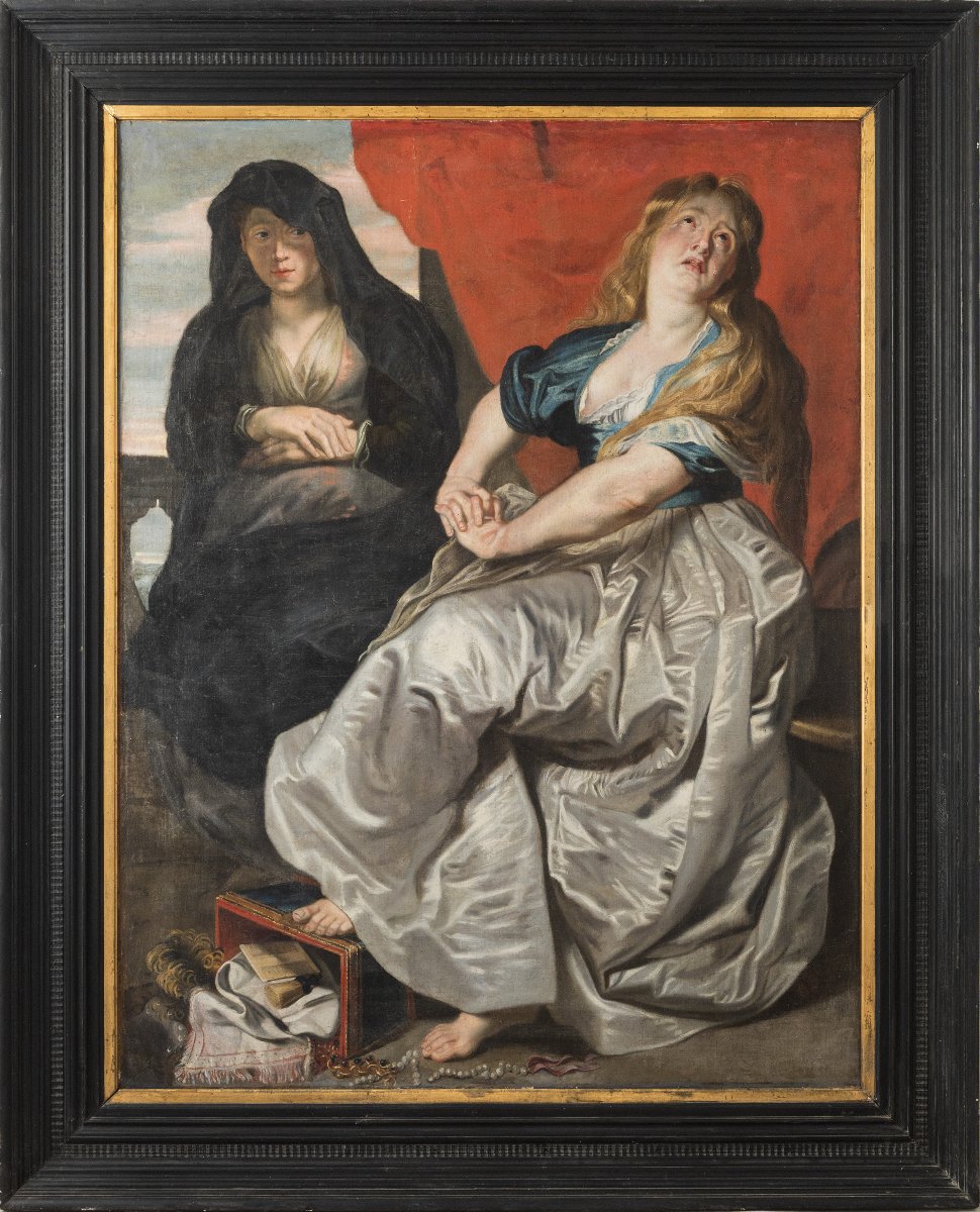 Atelier de Pierre Paul RUBENS – Marie-Madeleine renonçant aux richesses – Huile sur toile