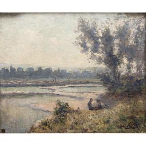 The Banks Of The Rhône – Signed Luc Belin – 1930