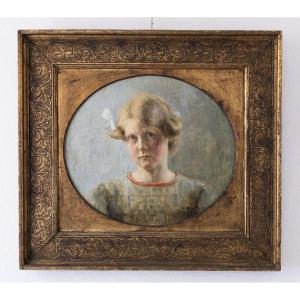 Heurtault Marie – Portrait Of A Child – Early 20th Century