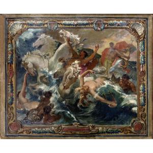 Enlèvement d’Amphitrite - Étude préparatoire pour une composition monumentale – Début XXe
