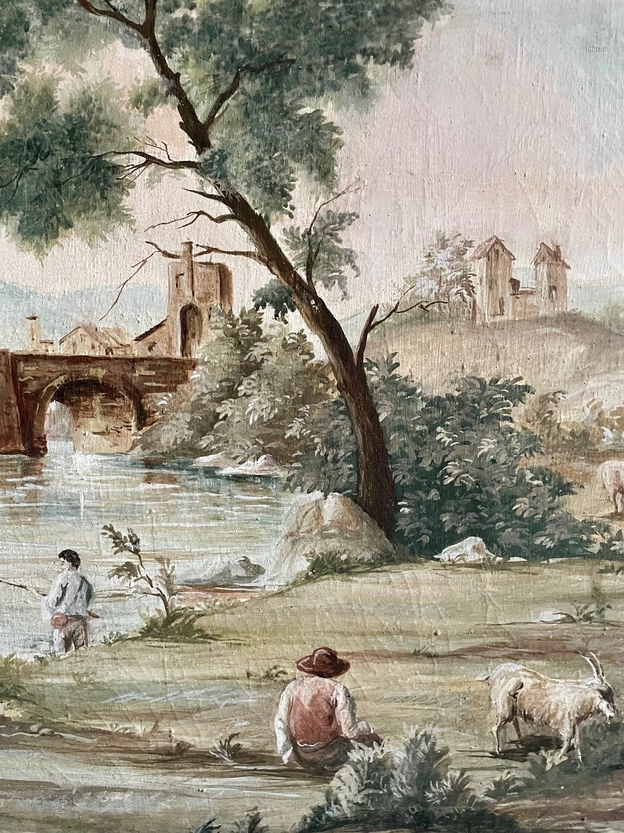 Italian Landscape Late 19th Century -photo-3