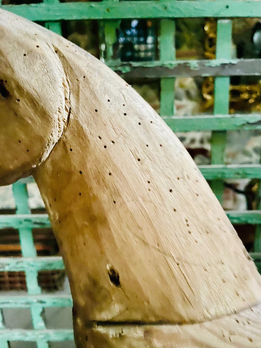 Wooden Horse Between Toy And Sculpture-photo-1