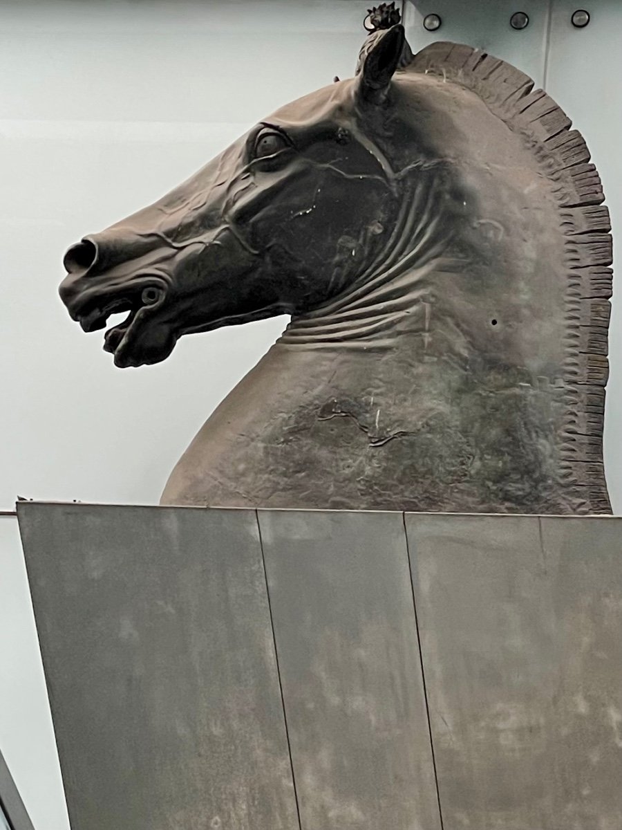 Neoclassical Terracotta Horse Head -photo-2