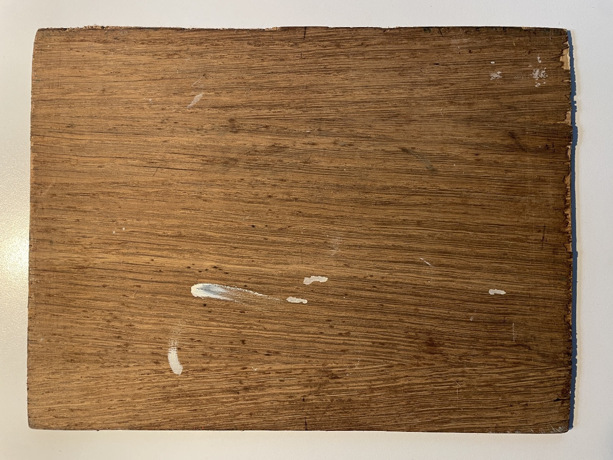 Nu bleu - huile sur panneau de Robert Lesgourgues (1920-1994)-photo-2