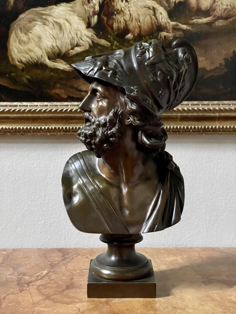 Buste en bronze du Grand Tour de la fin du XIXème siècle -photo-4