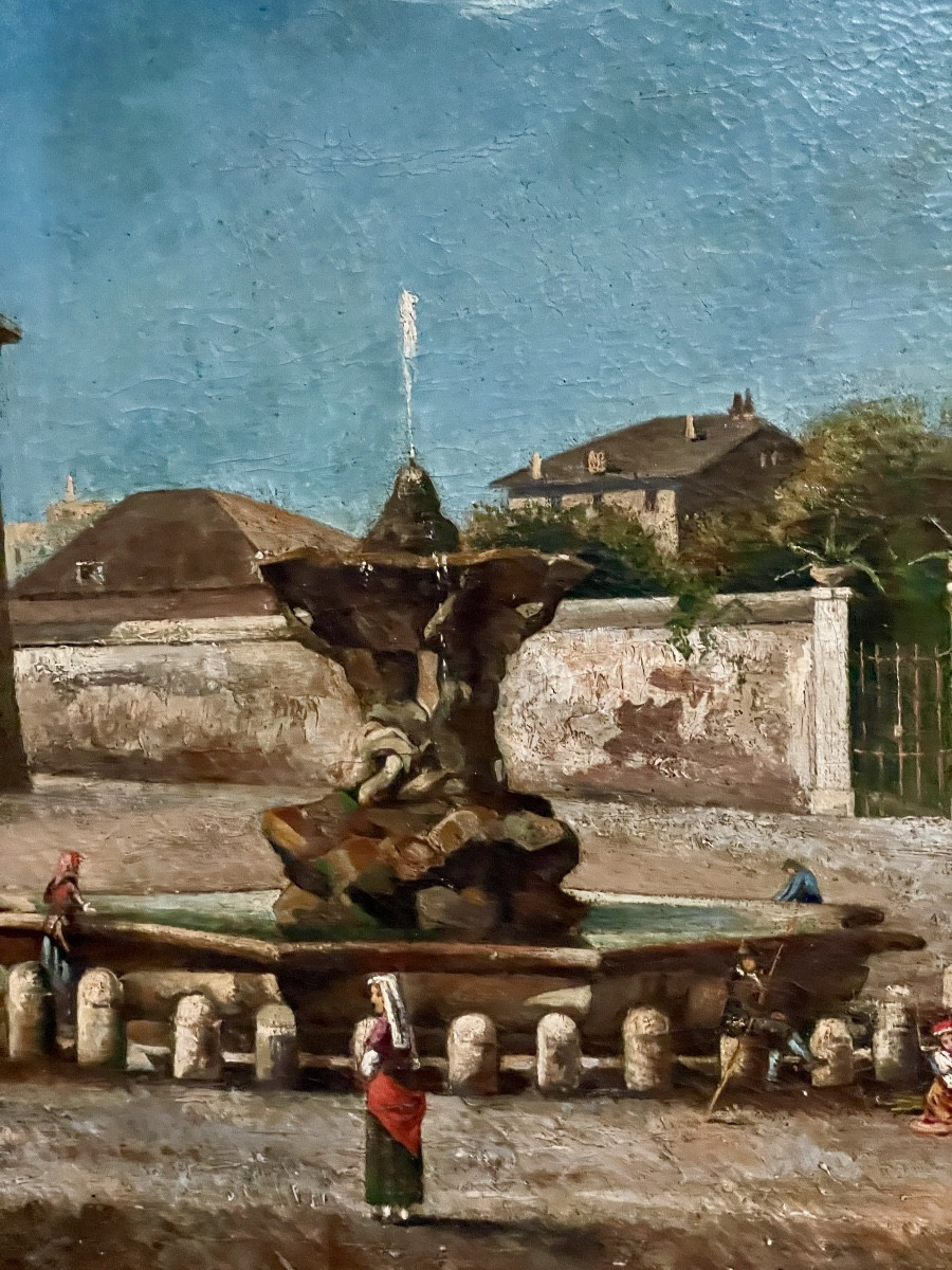 Vue du Forum Boarium de la première moitié du du XIXème siècle -photo-4
