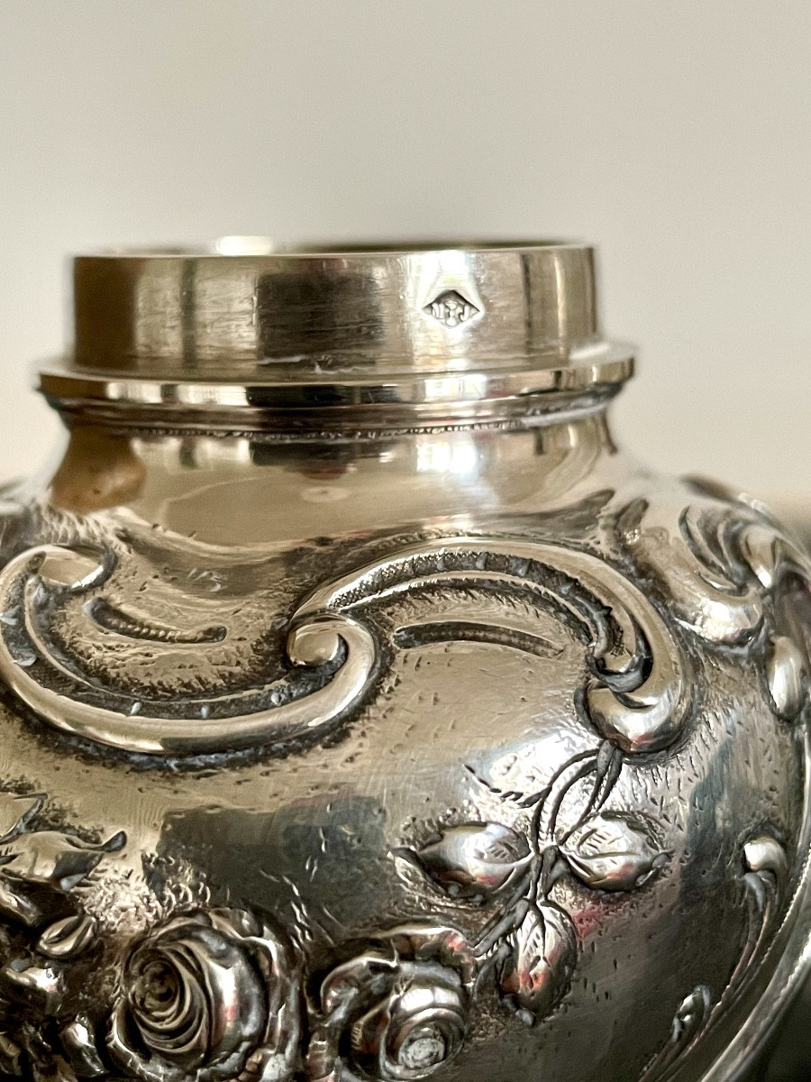 Solid Silver Rococo-style Sugar Shaker, Late 19th Century -photo-2
