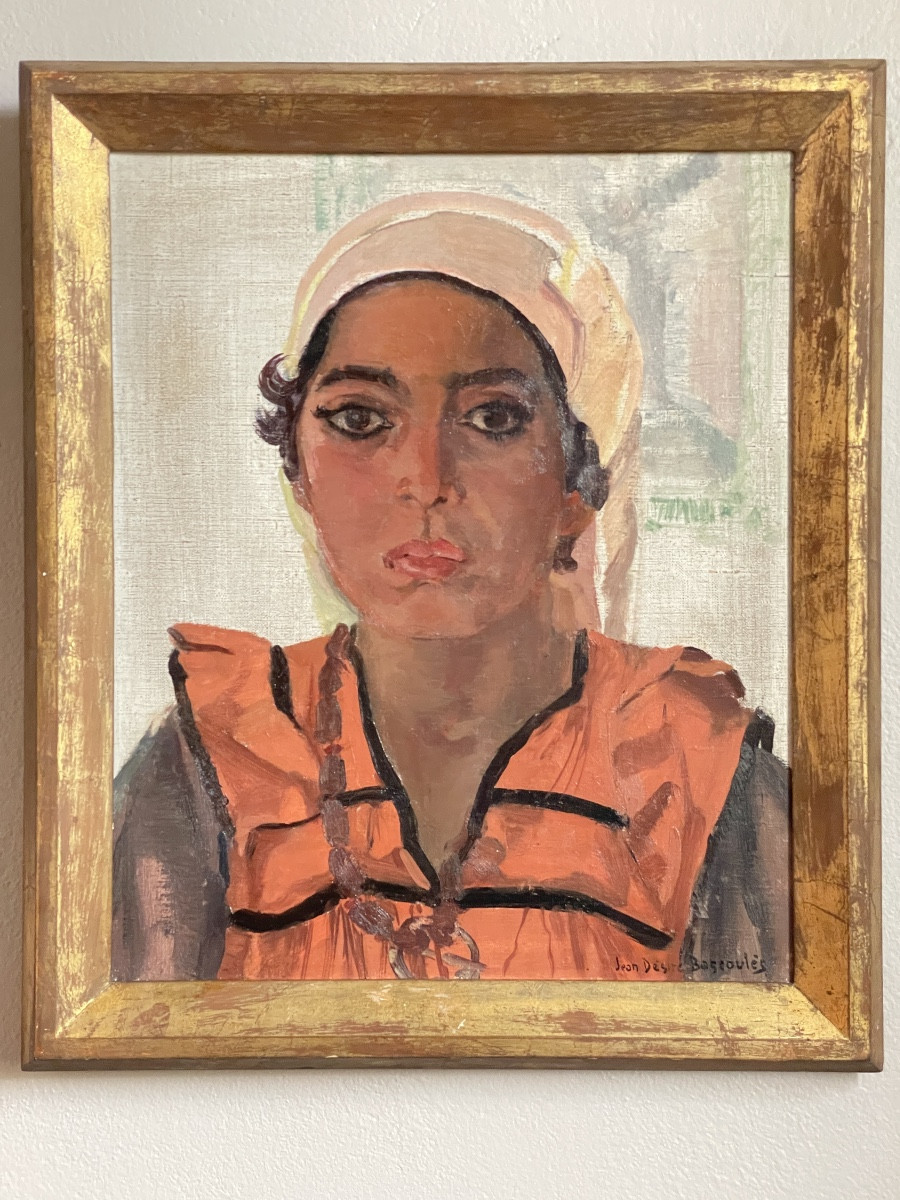 Portrait d’une Magrébine de Jean- Désirée Bascoulès ( 1886-1976 )