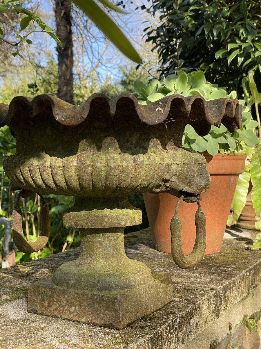 Vasque en fonte XIXème siècle -photo-4