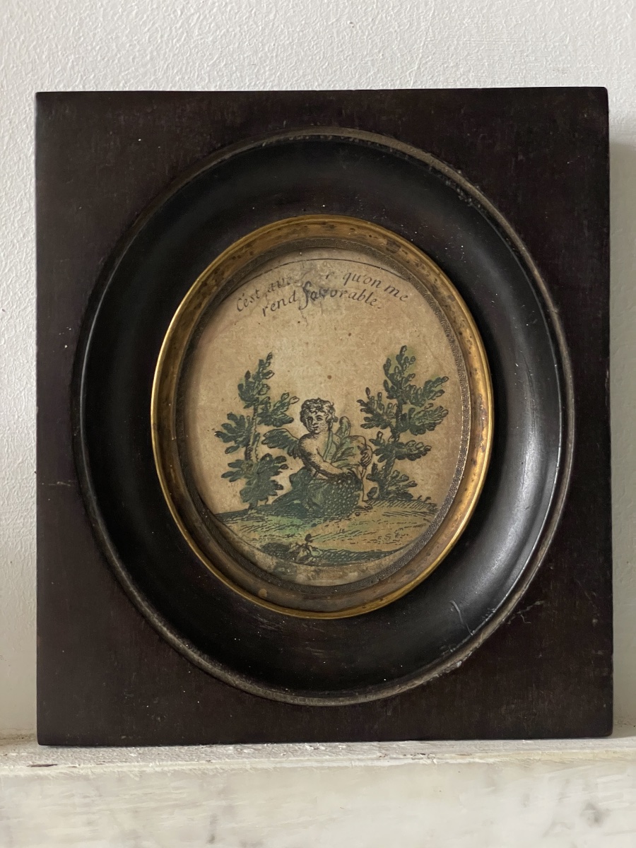 Paire de gravures de charme début XIXème siècle -photo-2