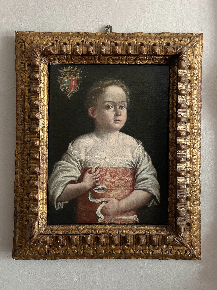 Portrait d’un enfant de l'aristocratie bolonaise du 17ème siècle 