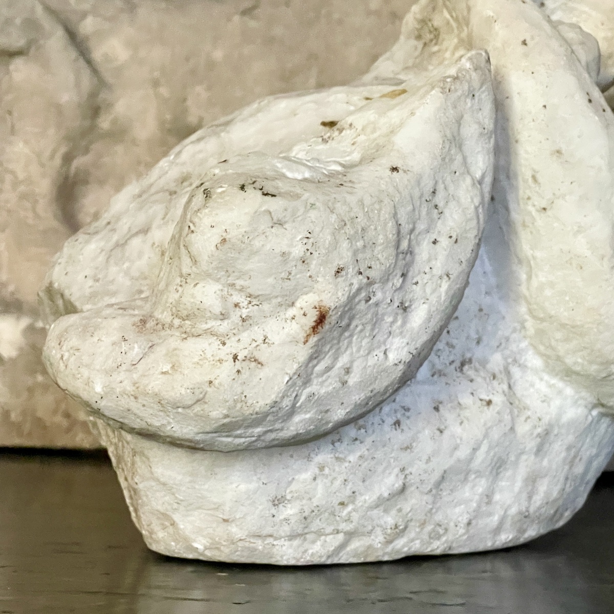 A White Marble Fragment Depicting Two Dolphins-photo-4