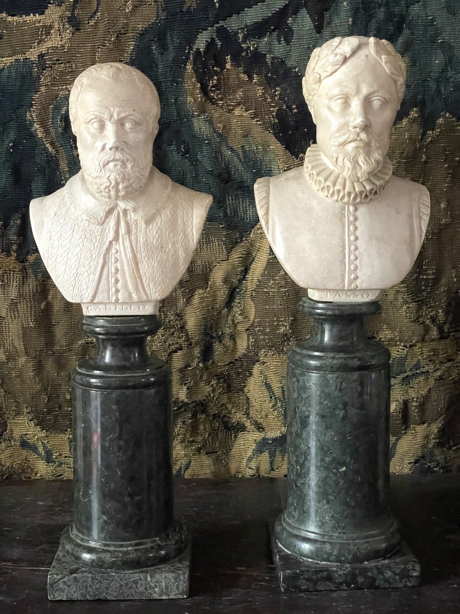 Small 17th-century Busts Made Of Scagliola