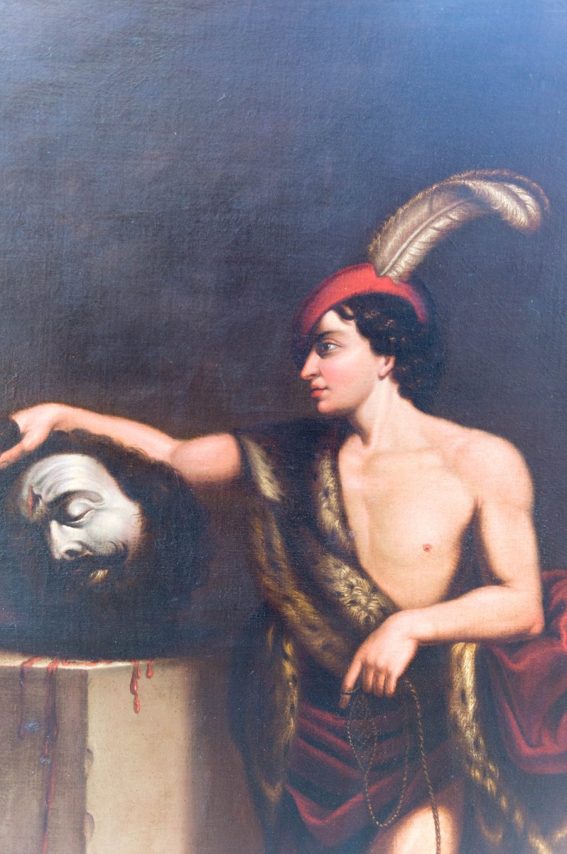 Empire Period Version Of David And Goliath By Guido Reni (1575 - 1642)-photo-4