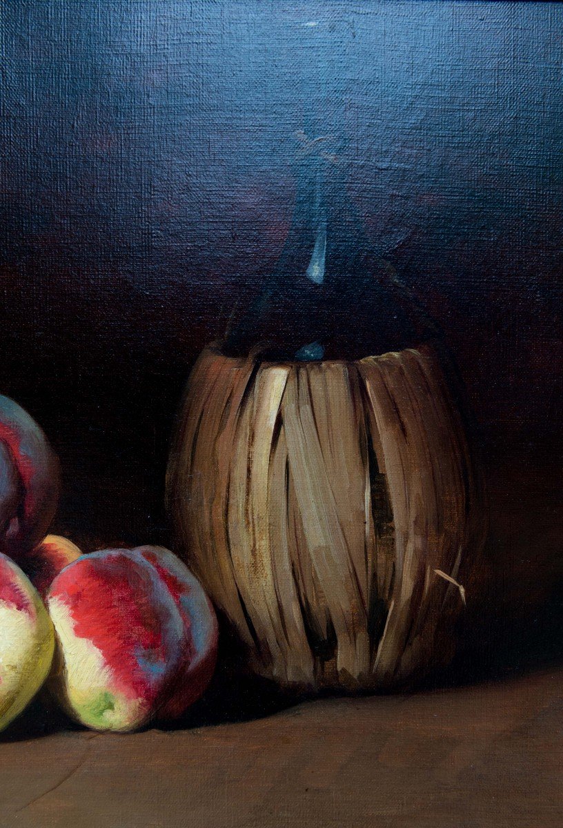 Still Life With Peaches By A. F. Bonnardel-photo-2