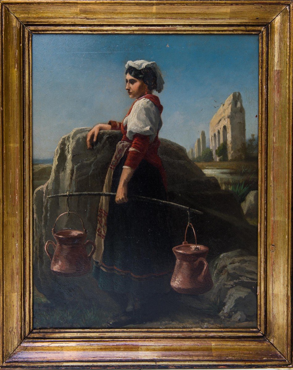 Water Carrier In La Campagne Romaine