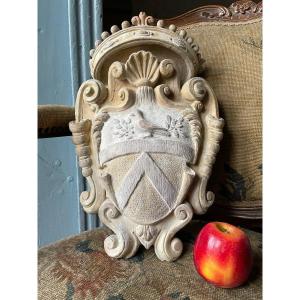 18th Century Terracotta Coat Of Arms