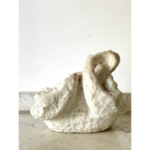 A White Marble Fragment Depicting Two Dolphins