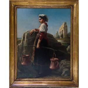 Water Carrier In La Campagne Romaine