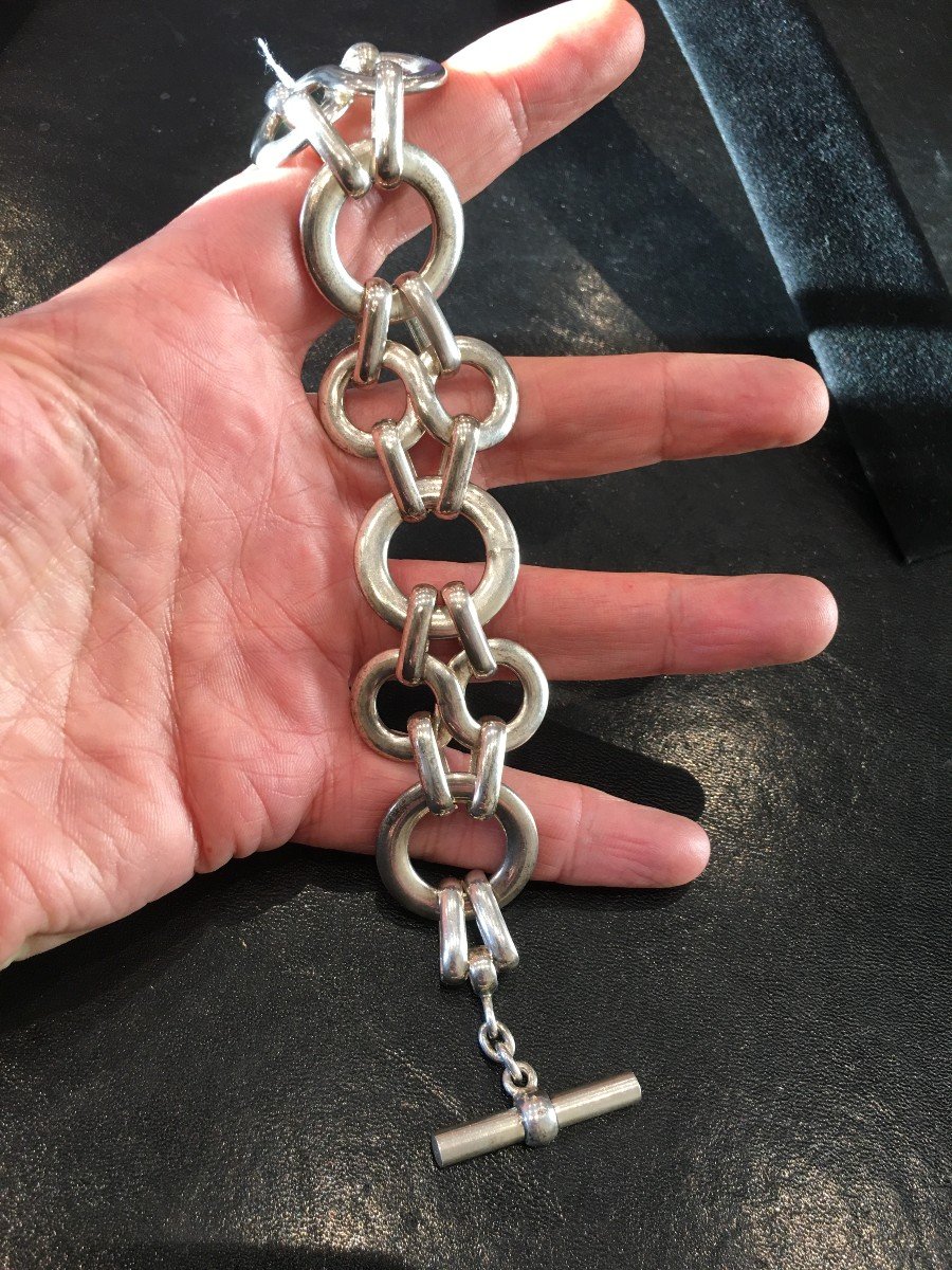 Bracelet En Argent Massif 91 Grs-photo-2