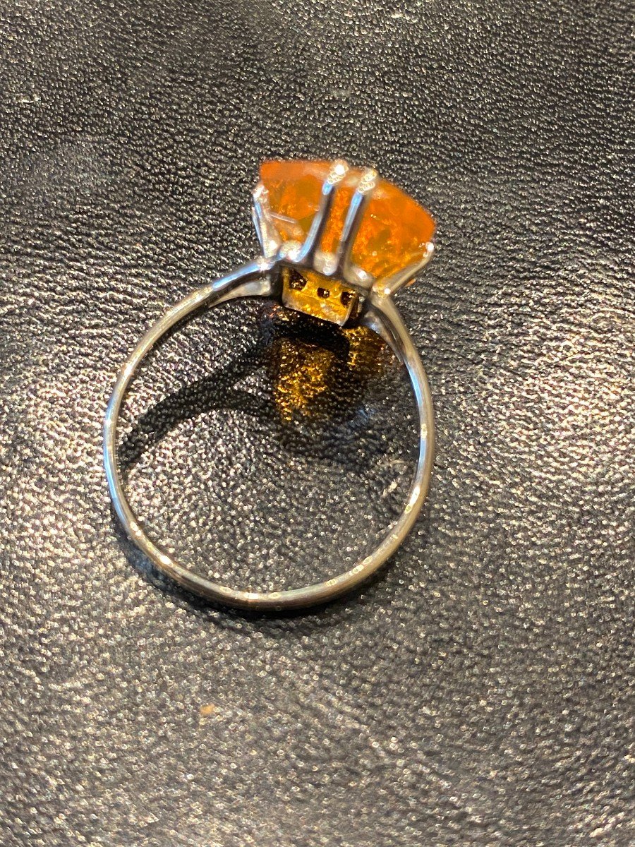4.84 Carat Fire Opal Gold Ring-photo-3