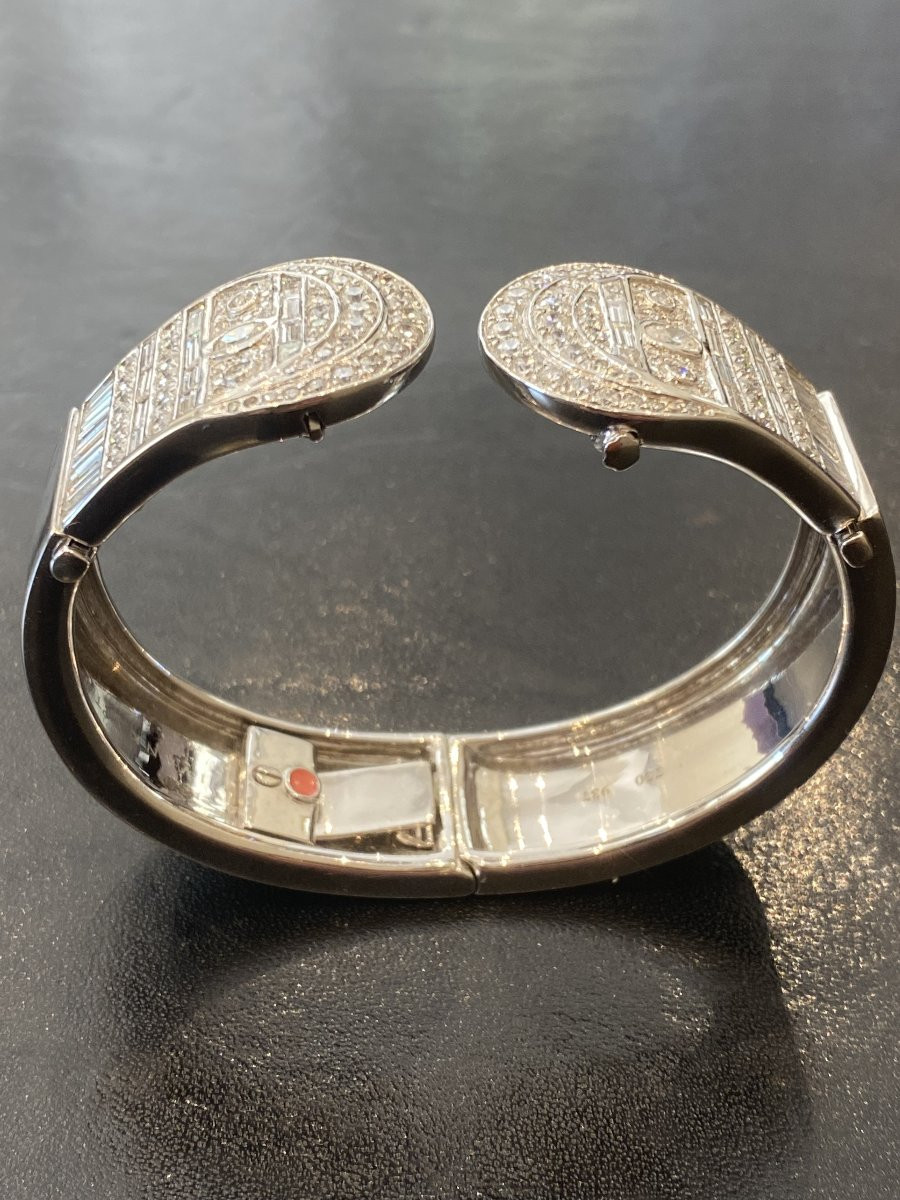 Ivanka Trump Gold, Diamond, Black Enamel Important Bracelet-photo-4