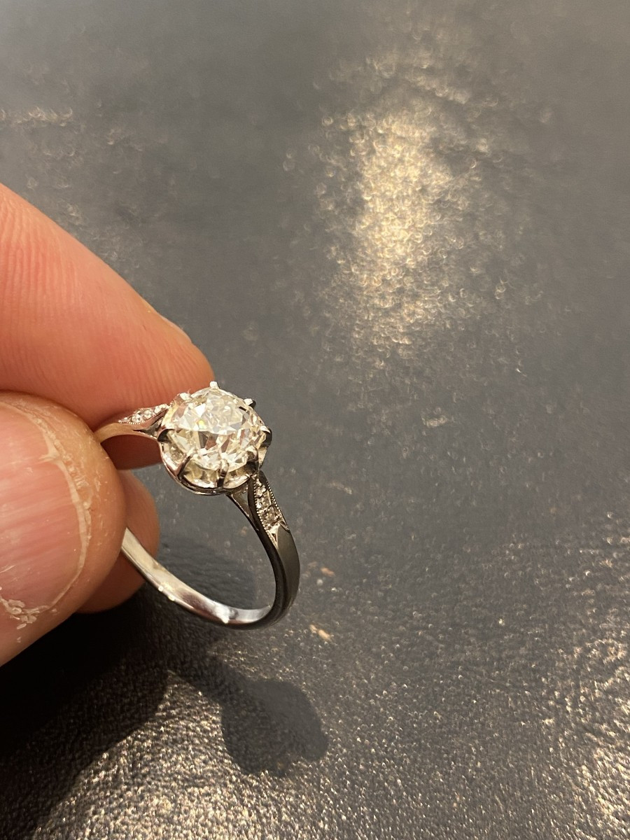 Diamond Solitaire Ring -photo-2