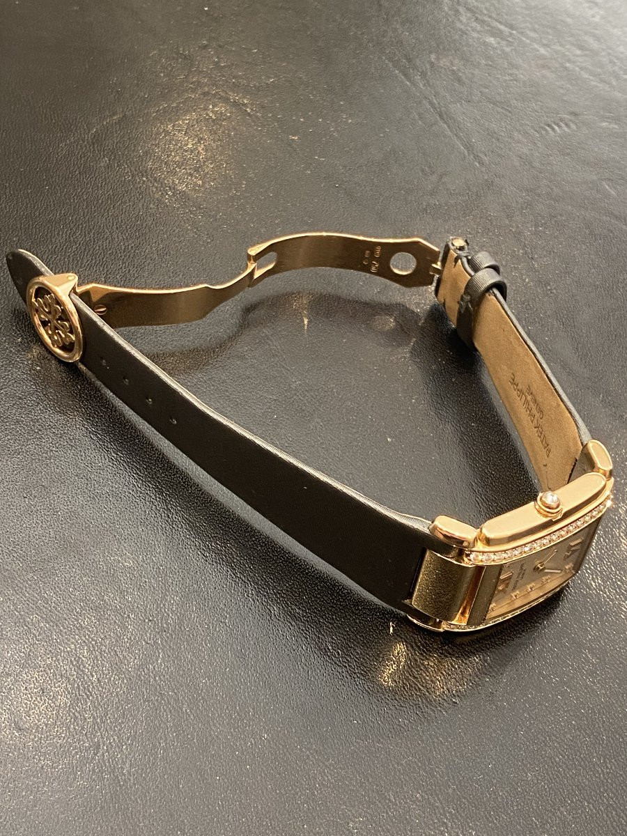 Patek Philippe Twenty 4 Gold. Ref. 4920 With Rare Gold Folding Clasp-photo-6