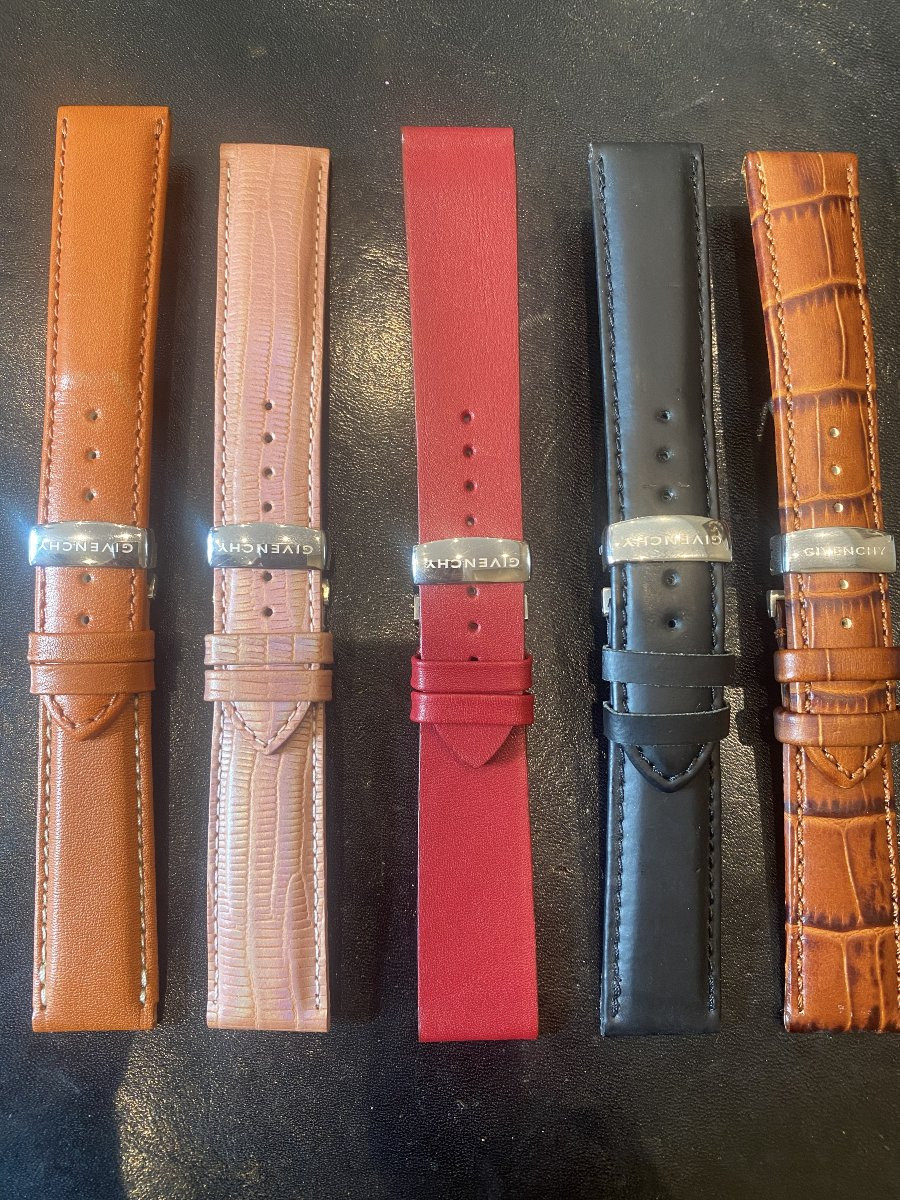 Lot de 250 bracelets montres 8 à 28mm Givenchy et Lanvin de haute qualité-photo-6